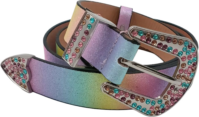 Glitter belt, rainbow