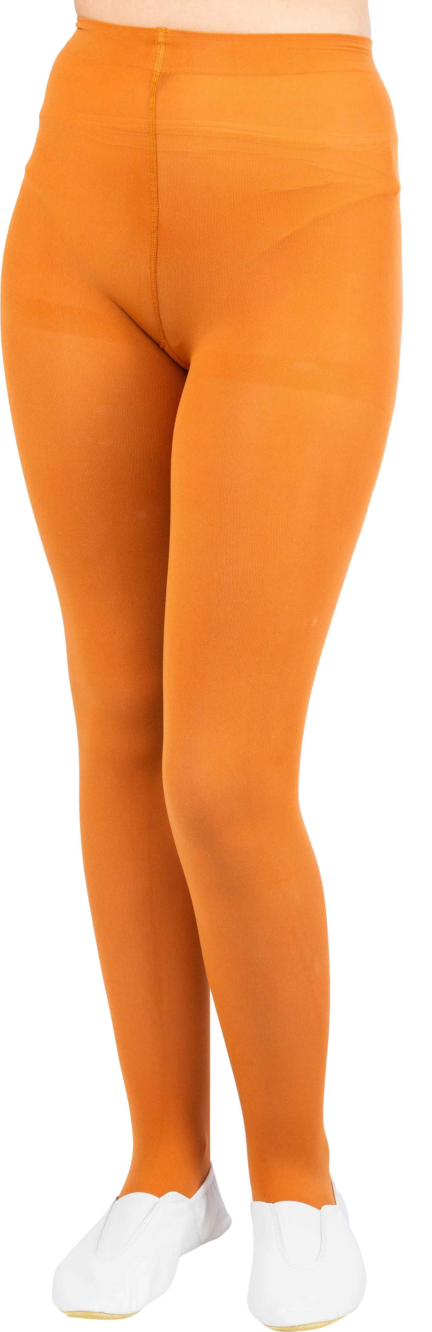 blickdichte Strumpfhose, hellorange