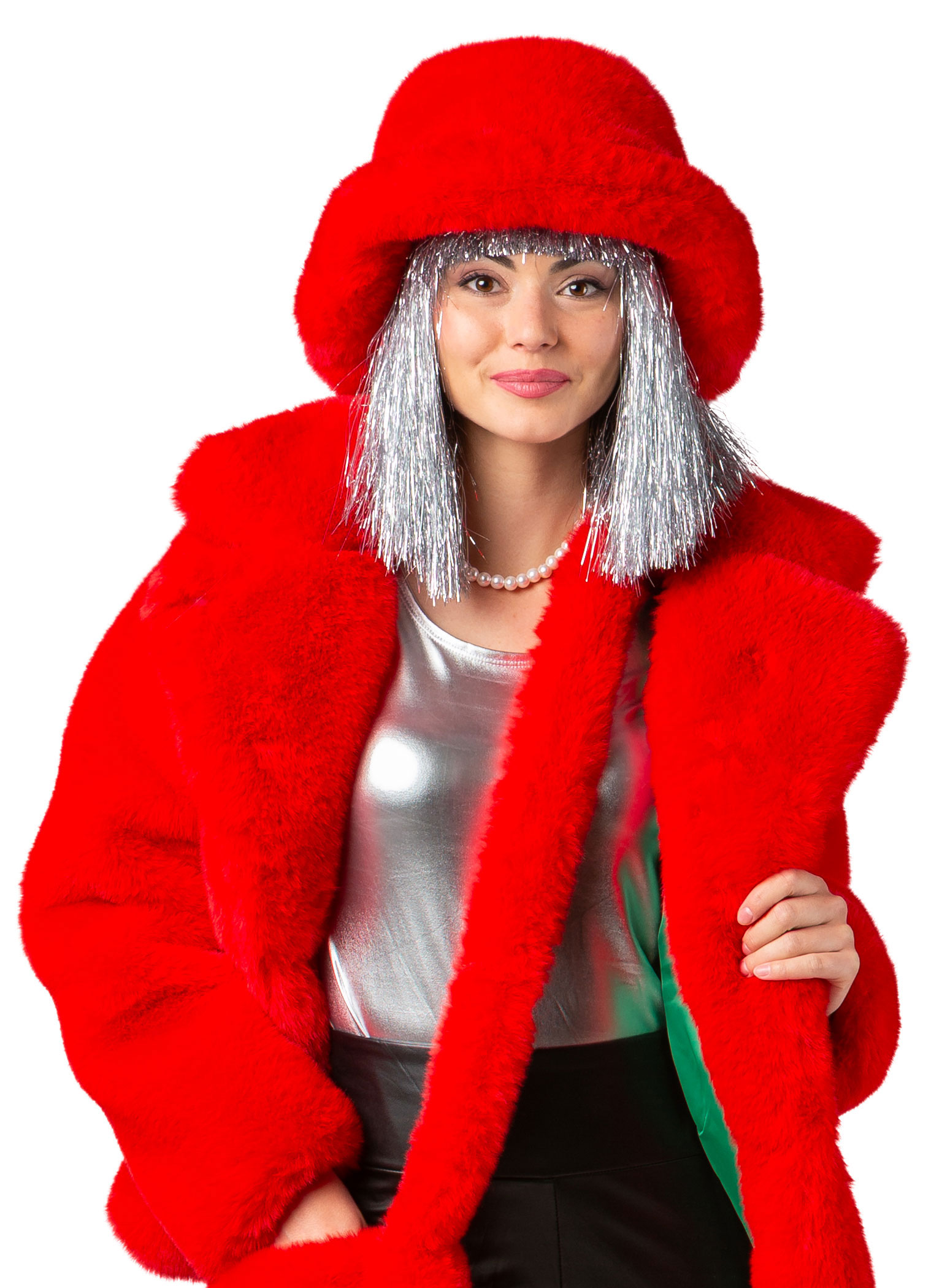 Casquette de pêcheur peluche, rouge