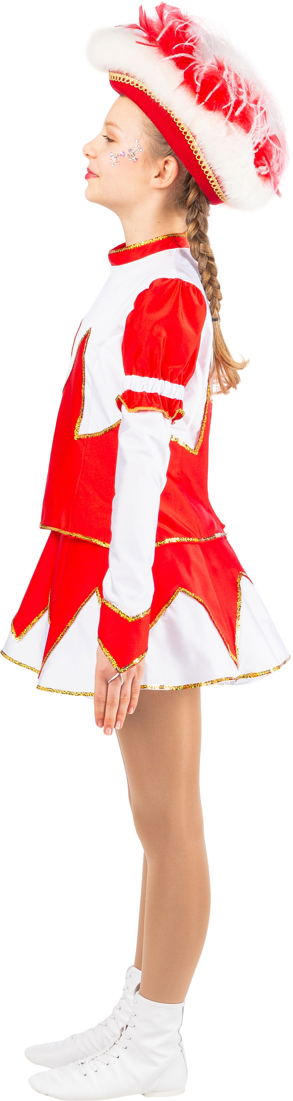 Spark costume red-white