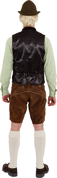 vest bavarian style,brown (velvet with lining)