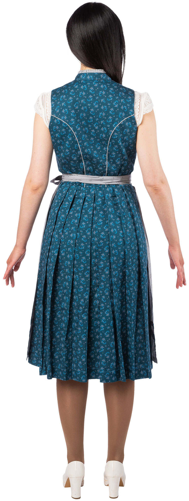 Dirndl « Maeva » bleu-gris