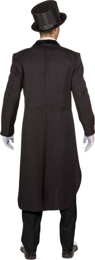 Herren-Showfrack, schwarz mit Satin-Schalkragen