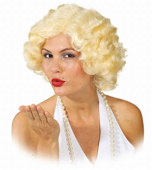 Blonde Wig Permanent Wave 80s » Kostümpalast.de