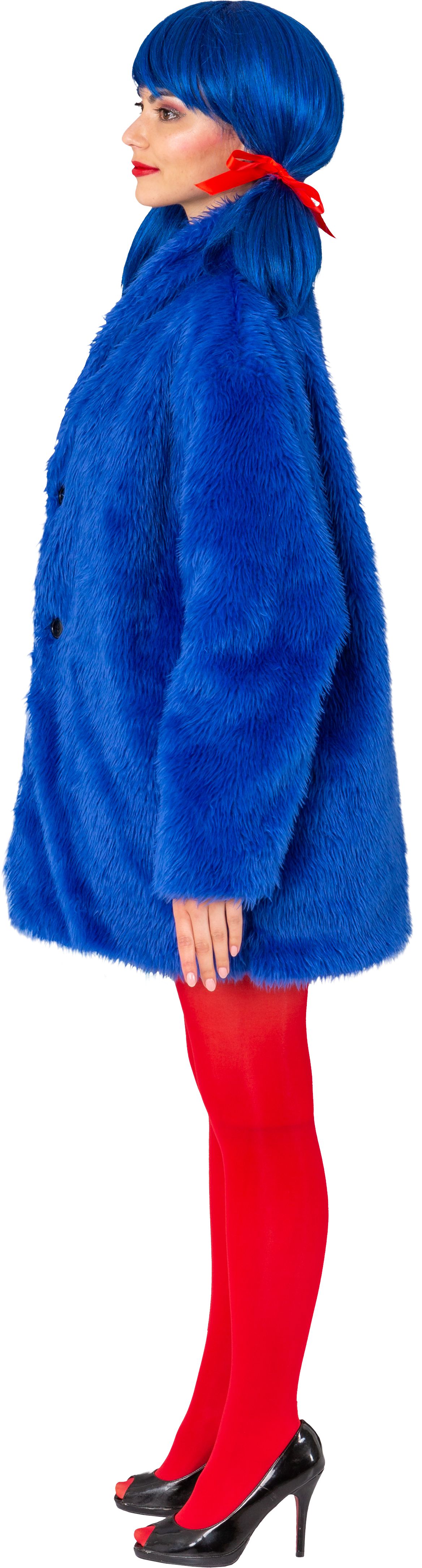 Plush jacket, blue, XXL