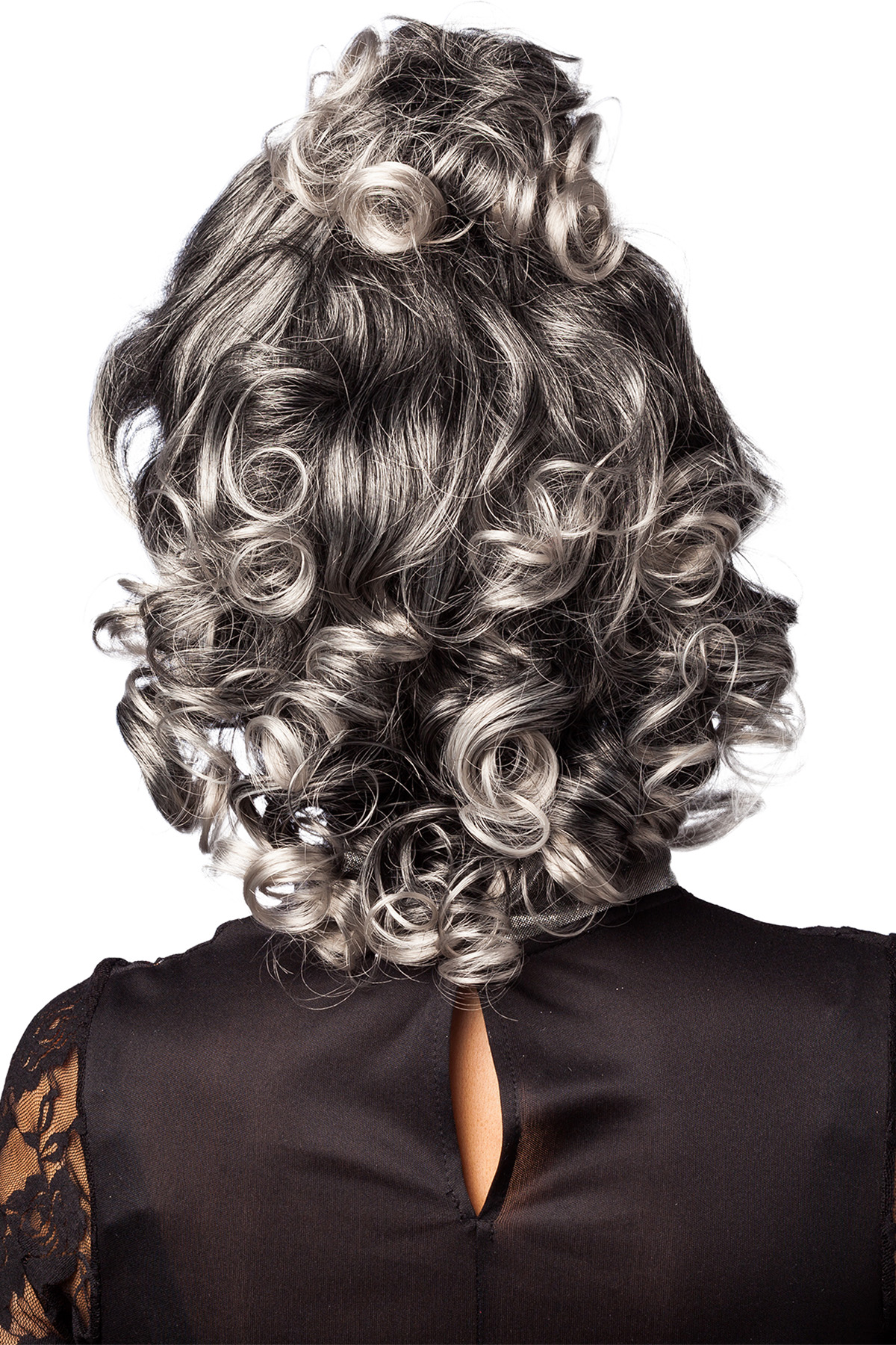 Woman Wig, black/gray 