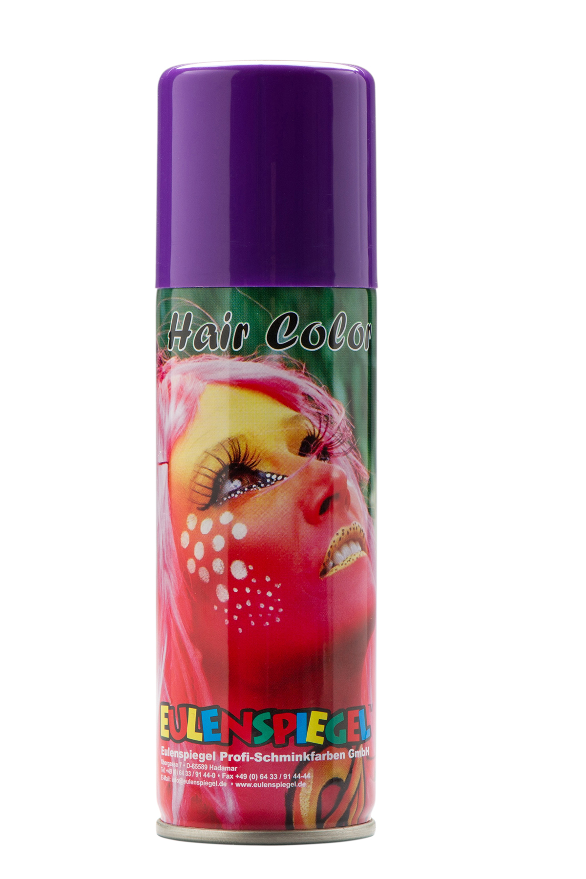 Laque pour cheveux brillante, violet