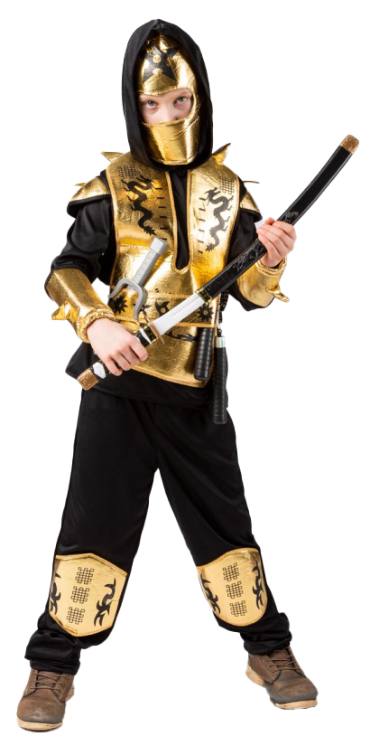 Ninja, gold,116/128 