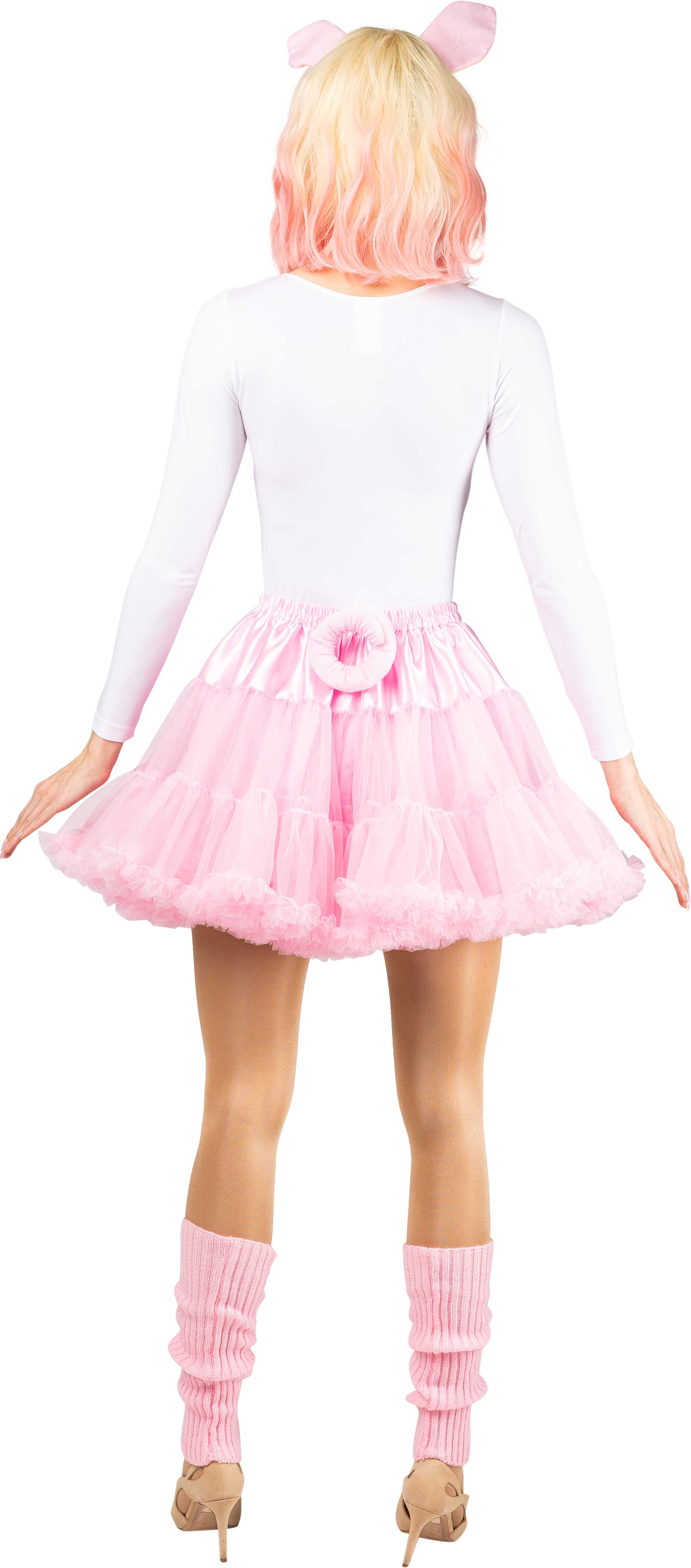 Tutu kurz mit Rüsche, rosa