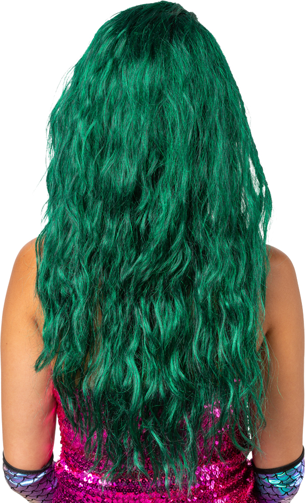 Wig mermaid, sea green