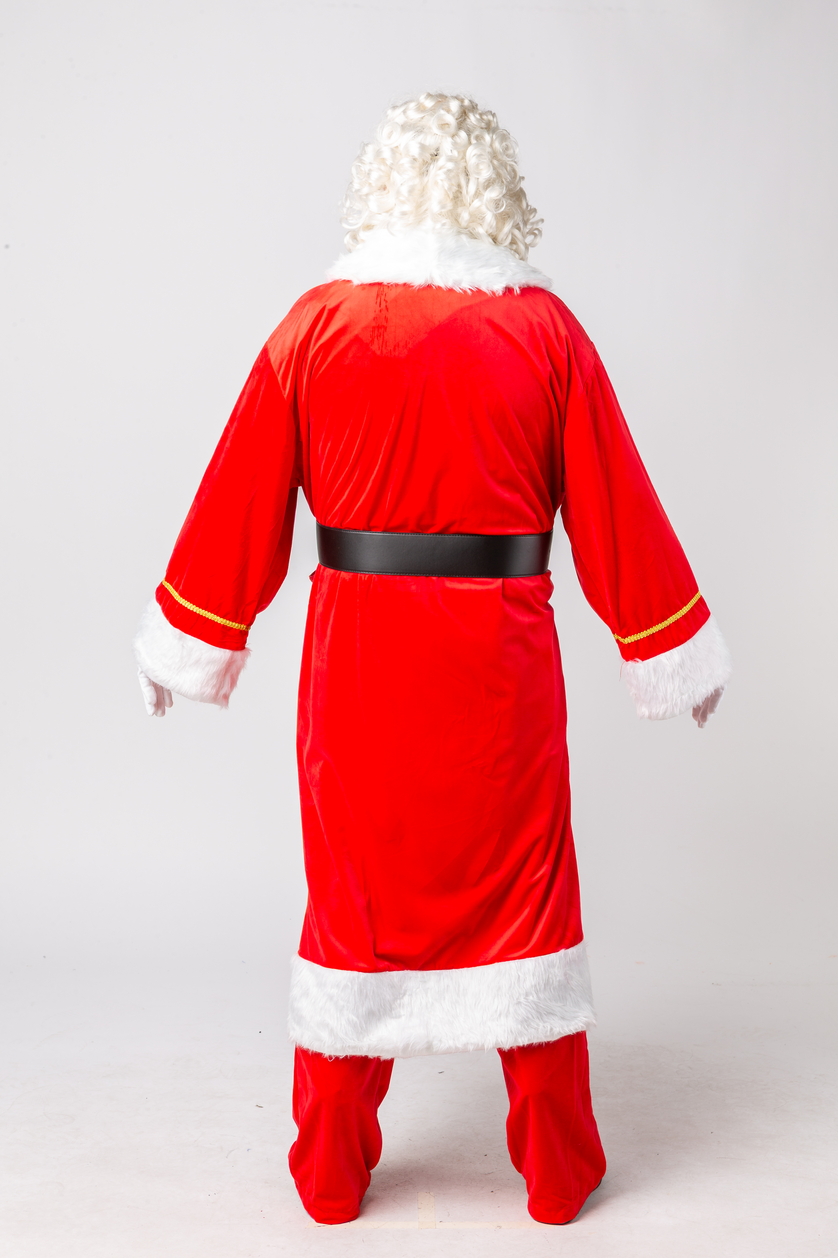 Weihnachtsmannmantel Samt, hellrot  