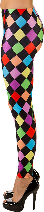 Leggings checkered-multicolored