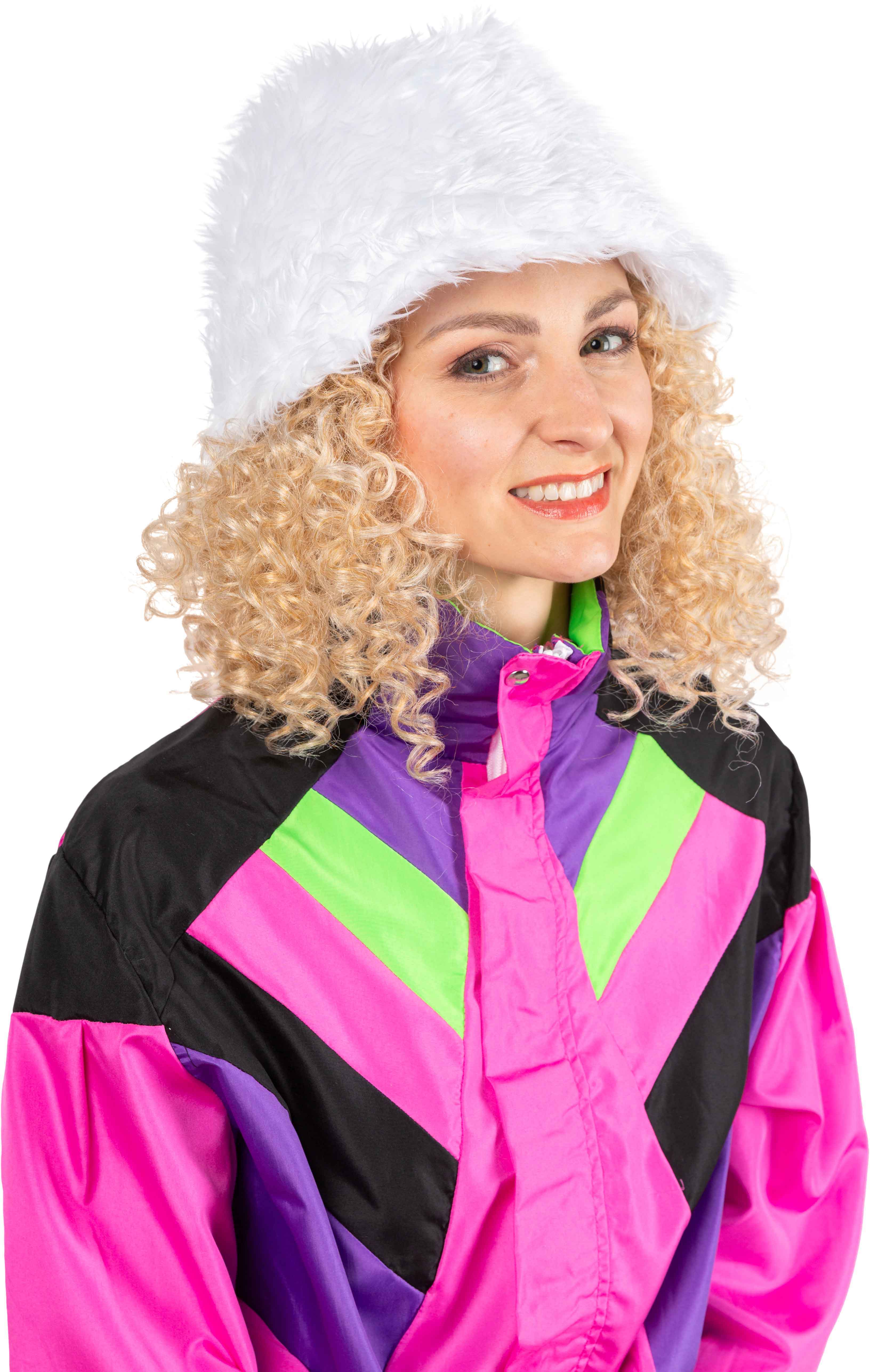 Fischermütze Fell, weiß