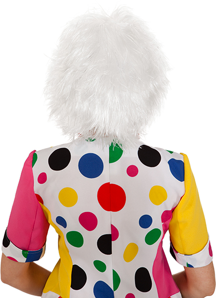 Clown wig, white