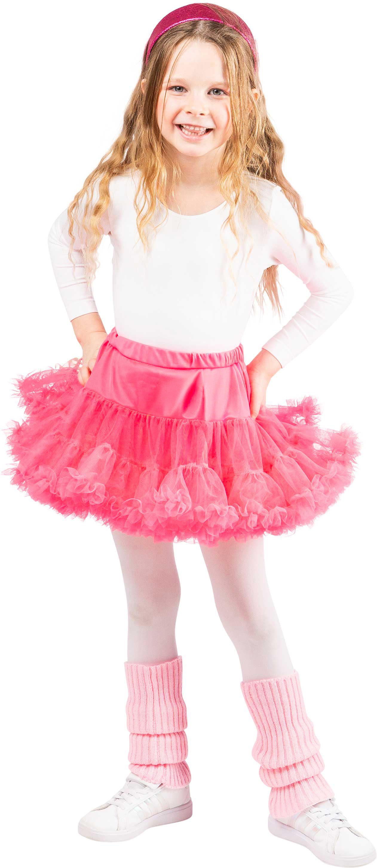 Kinderpetticoat mit Rüschchen, pink