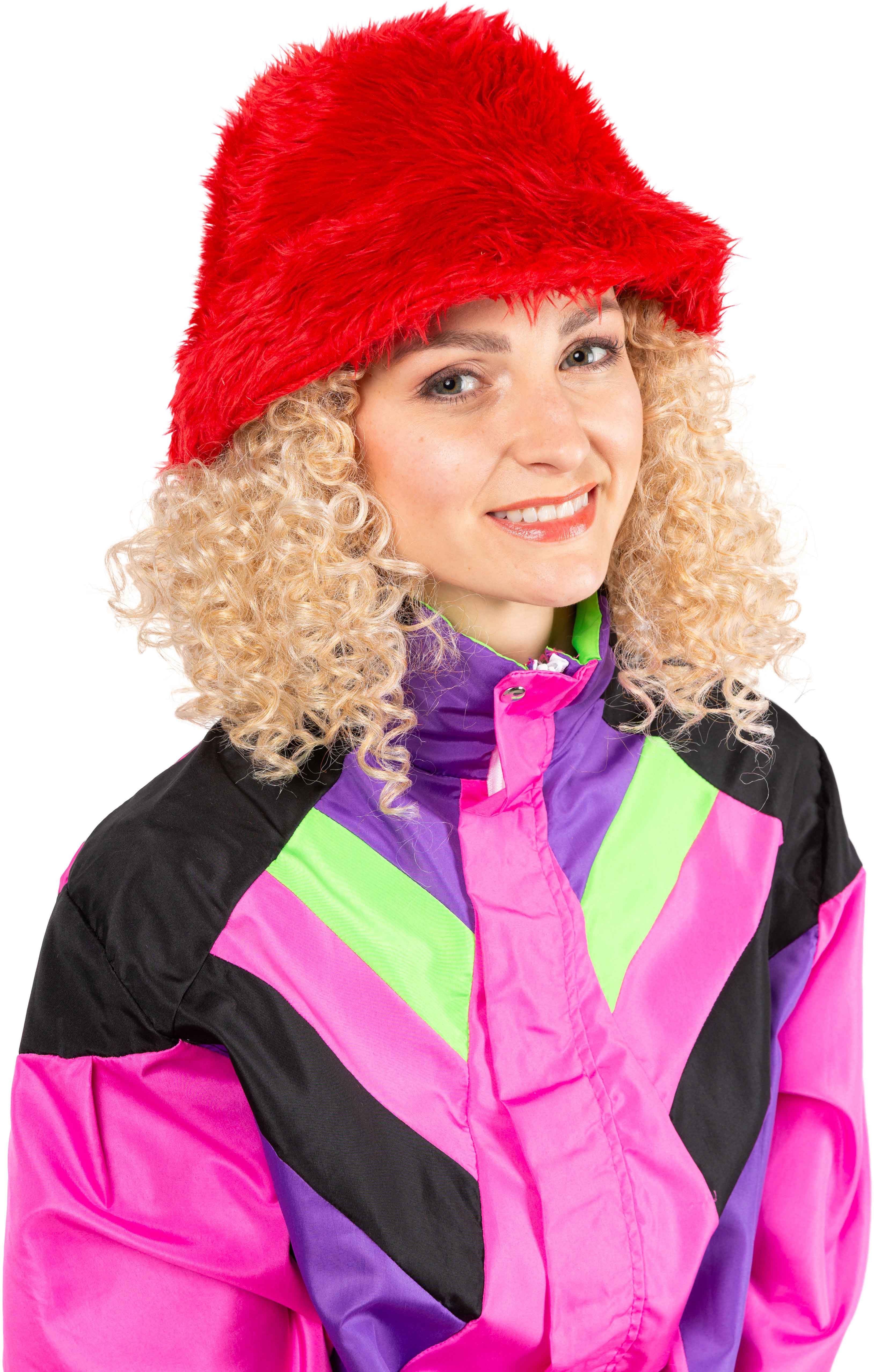 Fischermütze Fell, rot