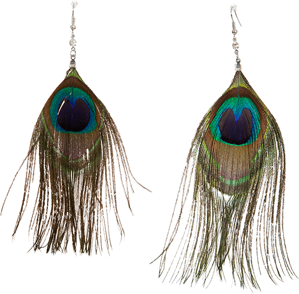 Boucles d'oreilles, oiseau de paradis