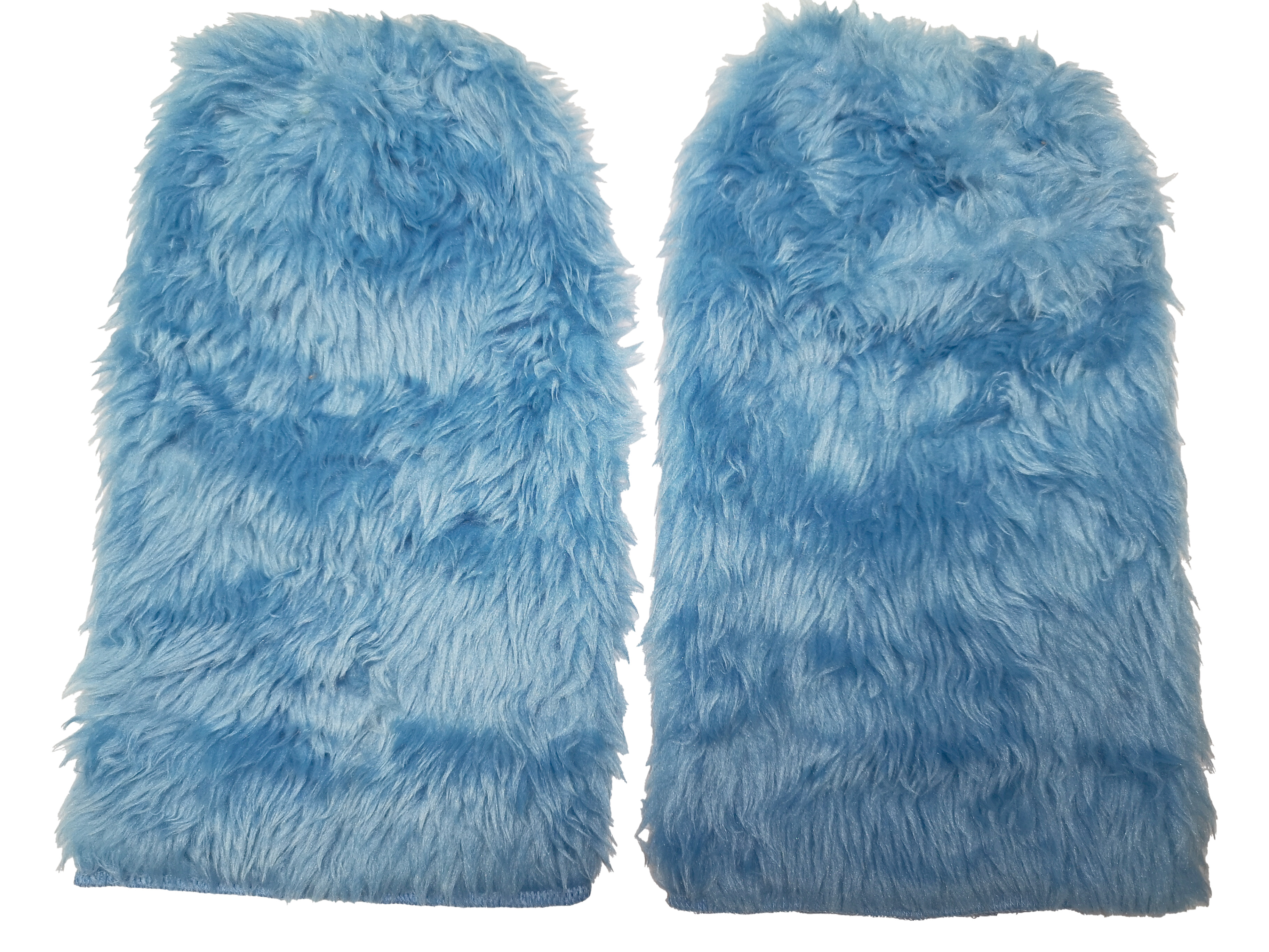 Guêtres en peluche, bleu clair 