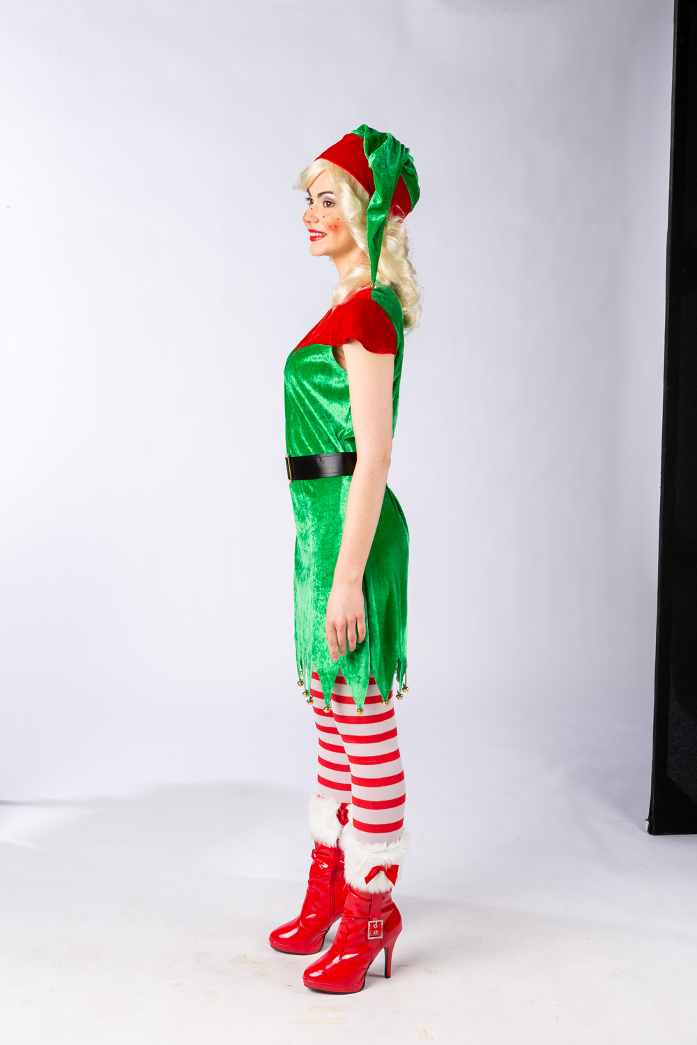 Christmas pixie, green-red