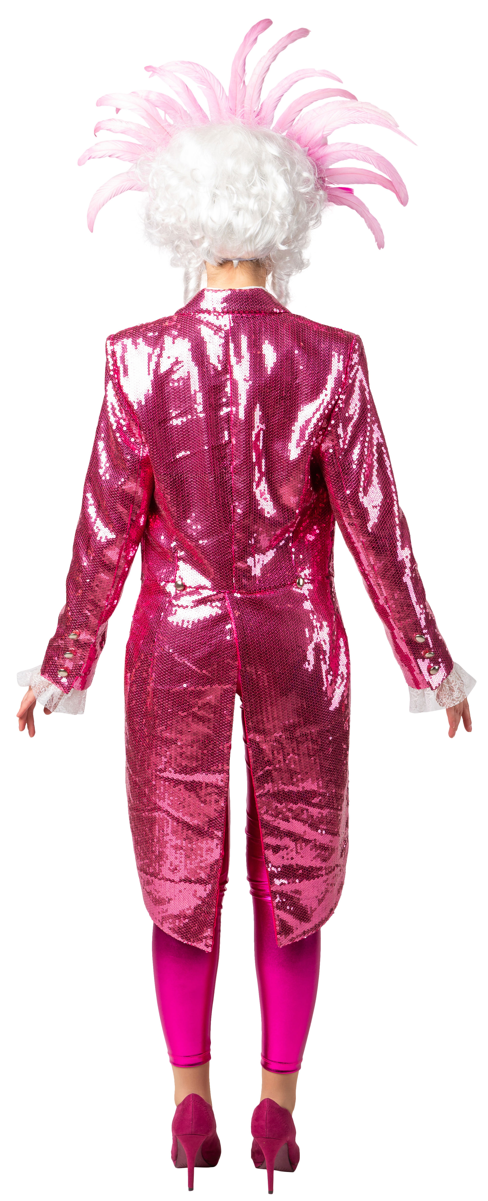 Damenfrack Paillette, pink 