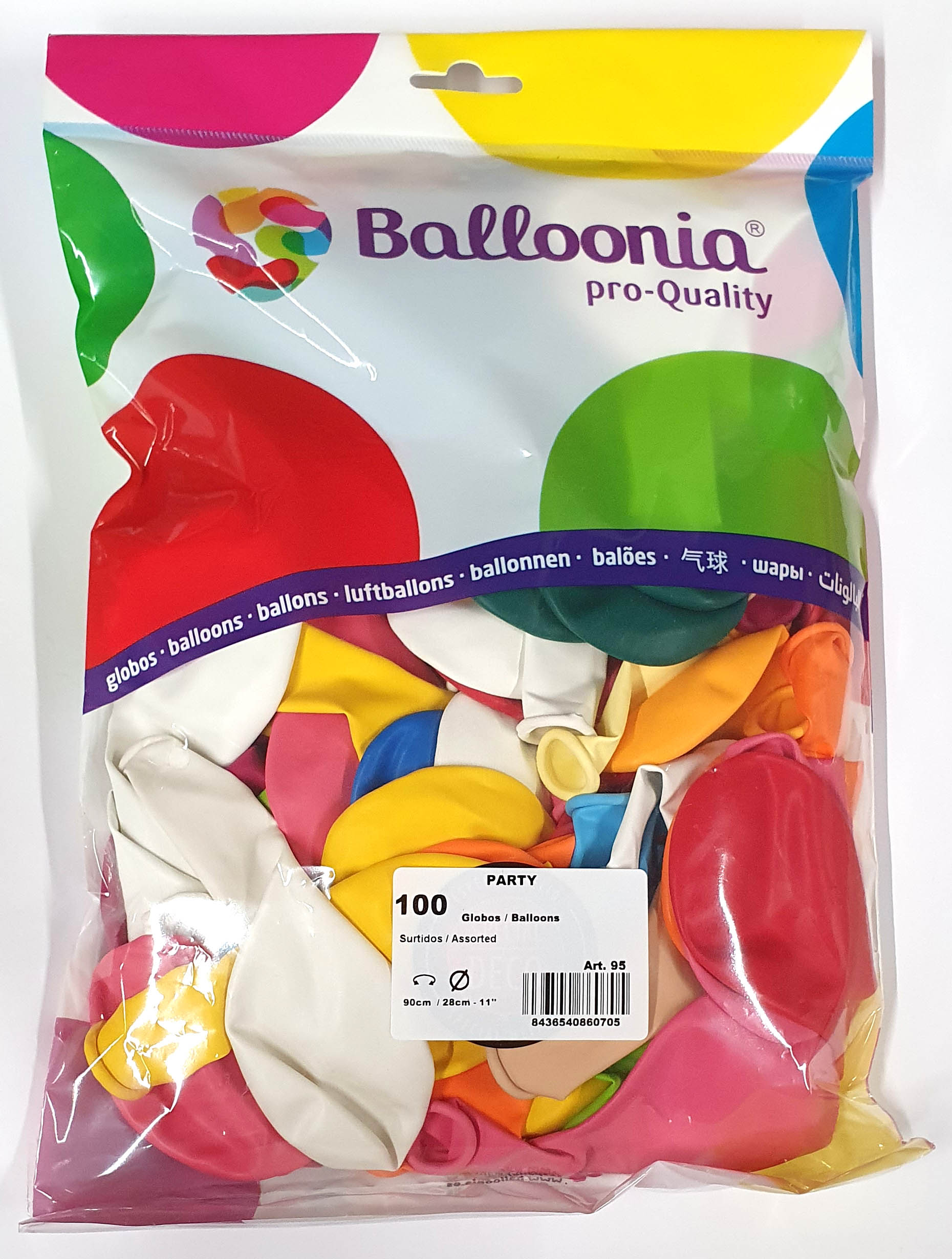 Latexballon 100 Stück, bunt sortiert