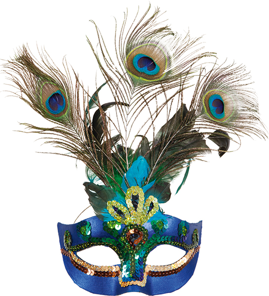 Demi masque oiseau de paradis