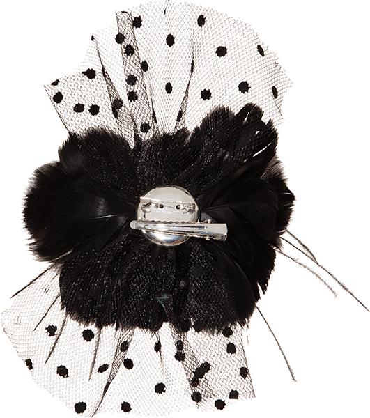 Haarschmuck, schwarz 