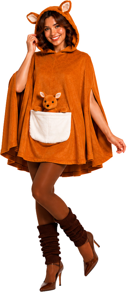 Tierponcho Känguru