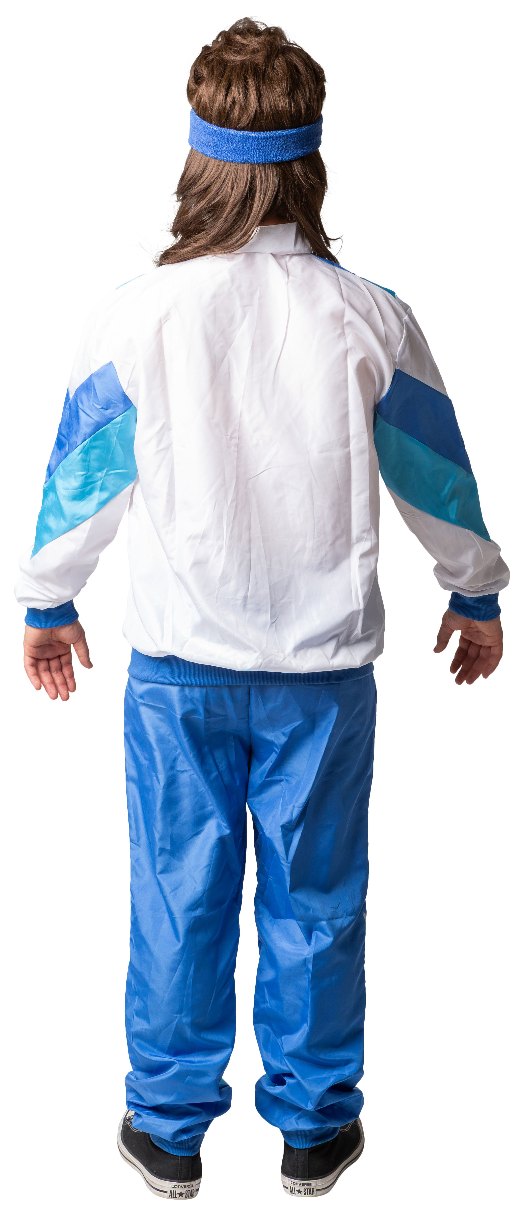 Jogging Anzug weiß-blau 