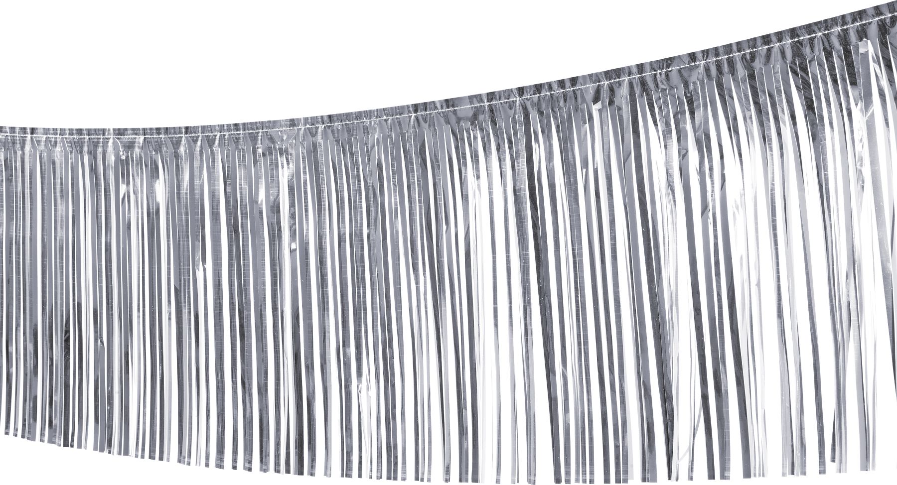 Fringe garland, silver