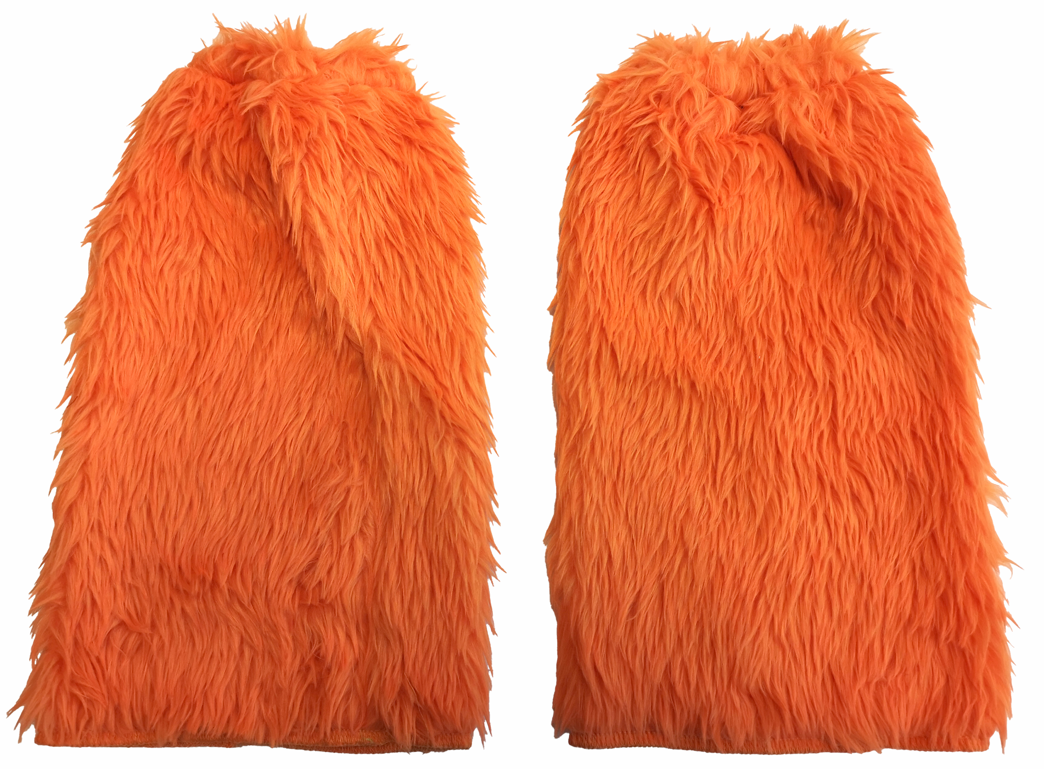 Guêtres en peluche, orange 