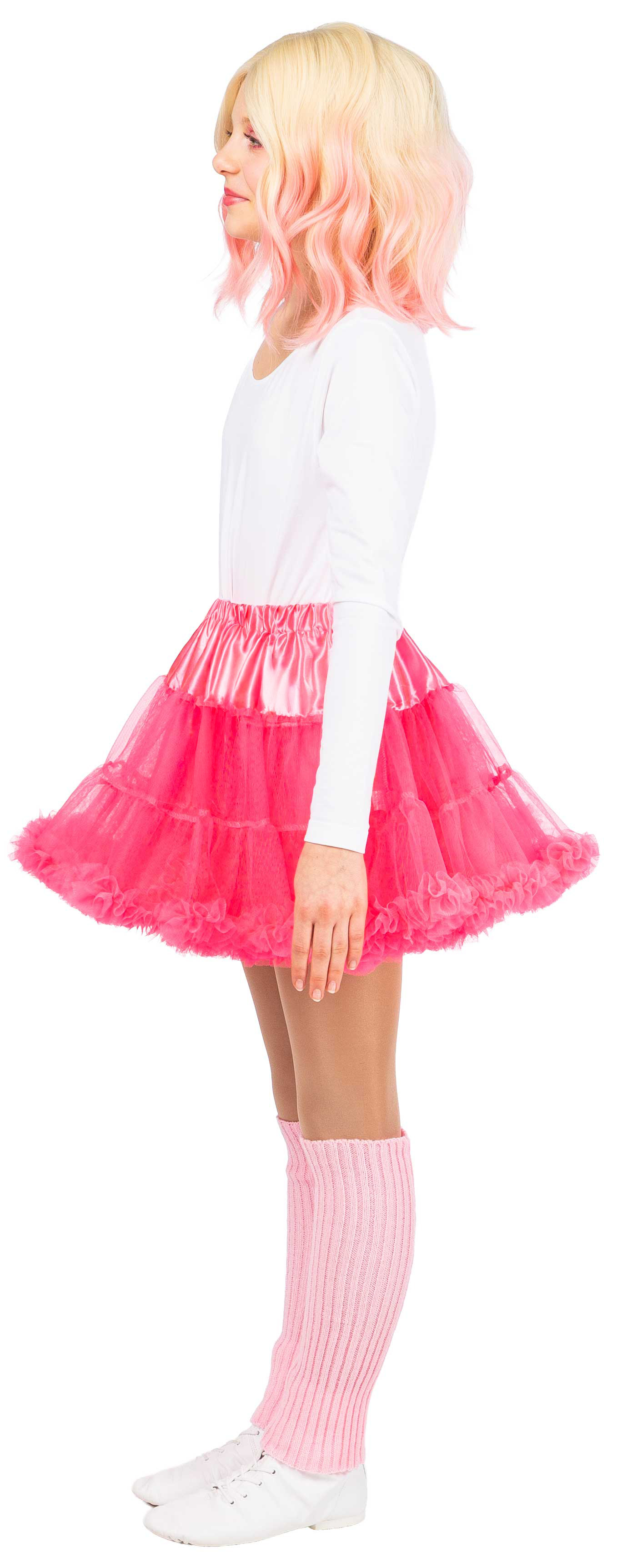 Kinderpetticoat mit Rüschchen, pink