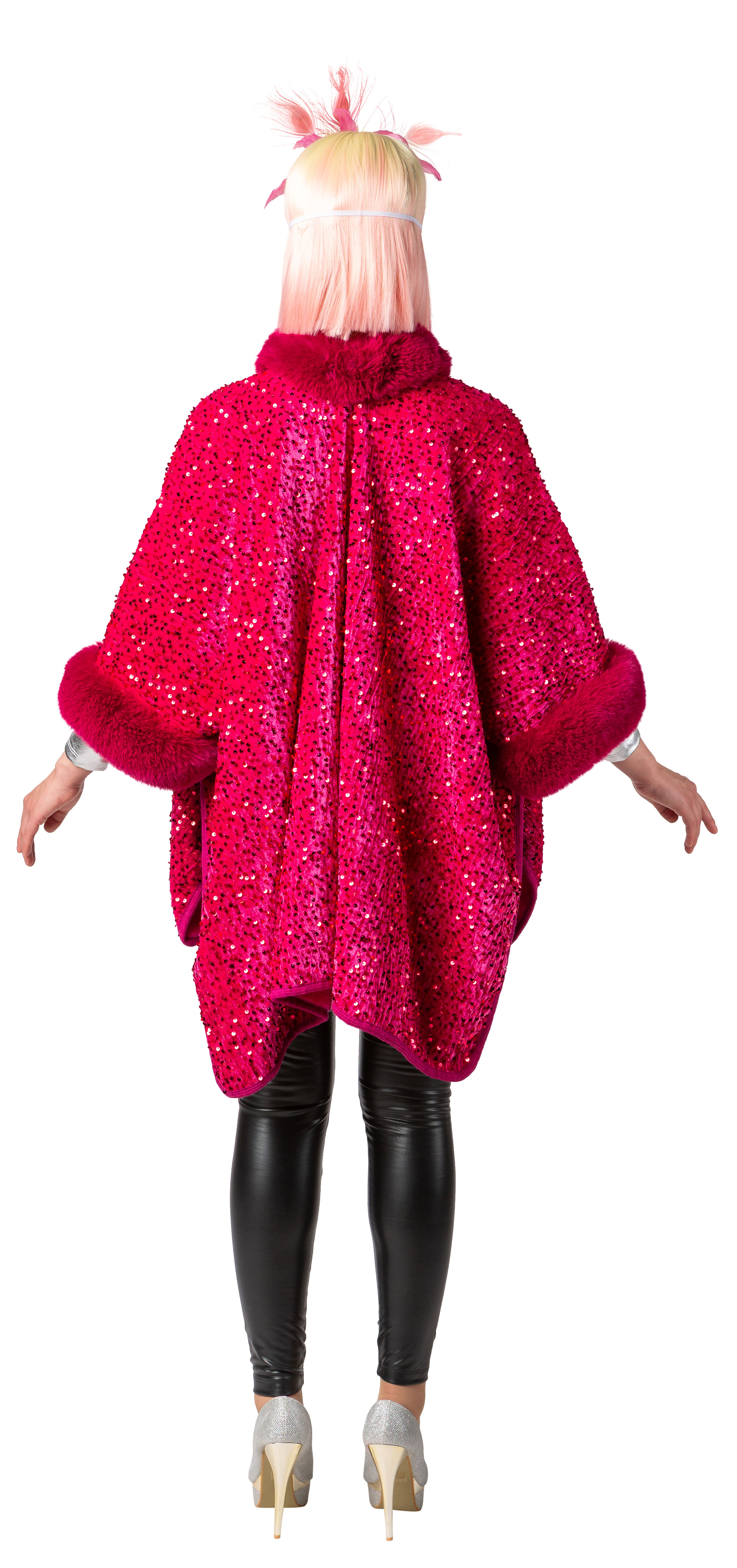 Sequin ponchon, pink
