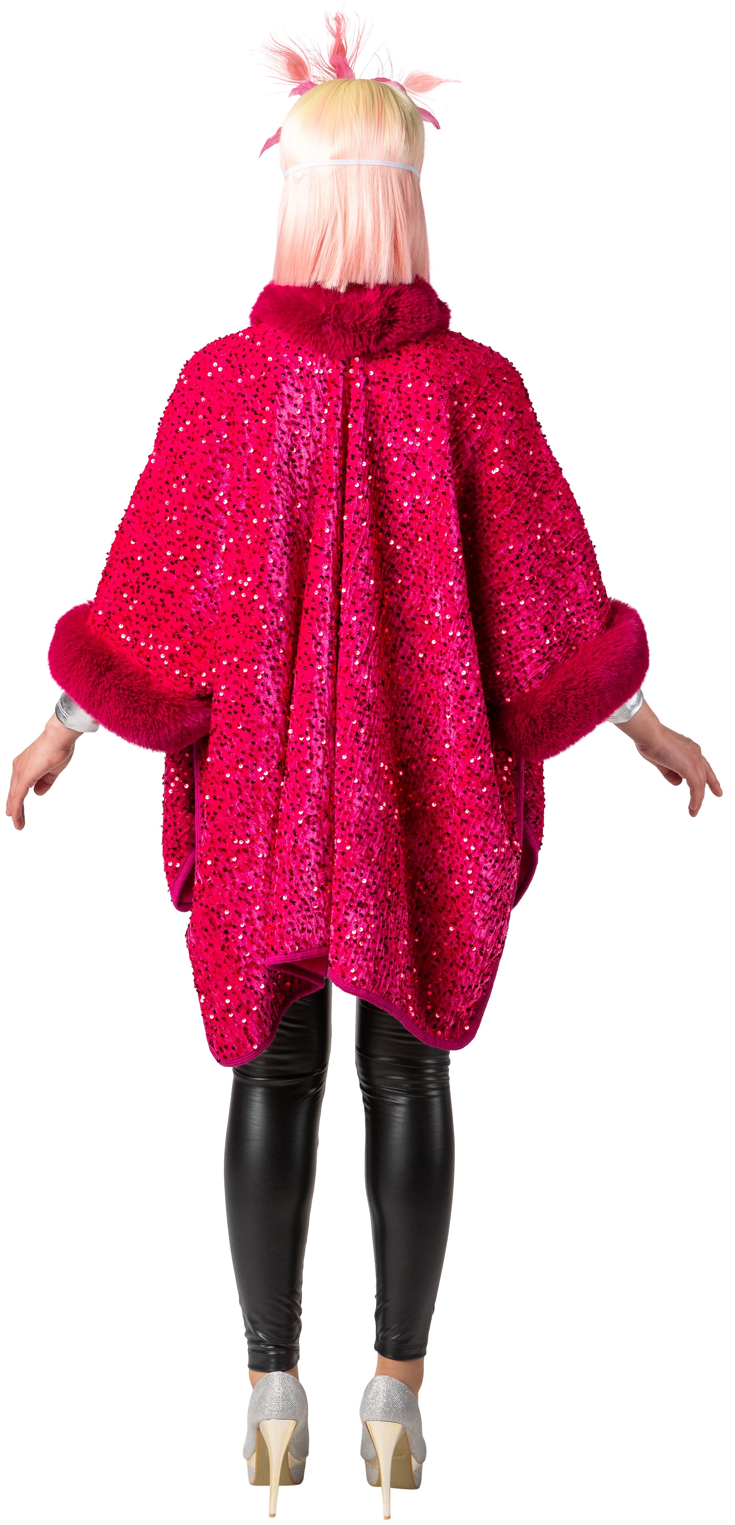 Sequin ponchon, pink