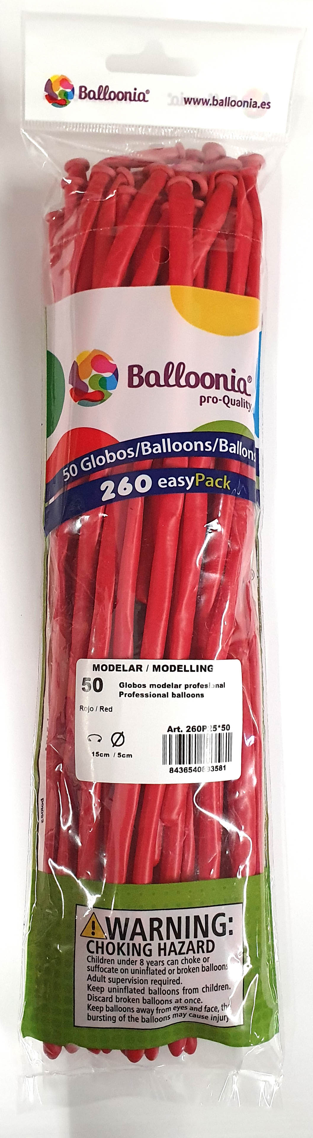 Latexmodellierer 50 Stück, rot