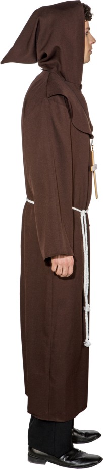 Kutte Mönch ohne Kragen braun
