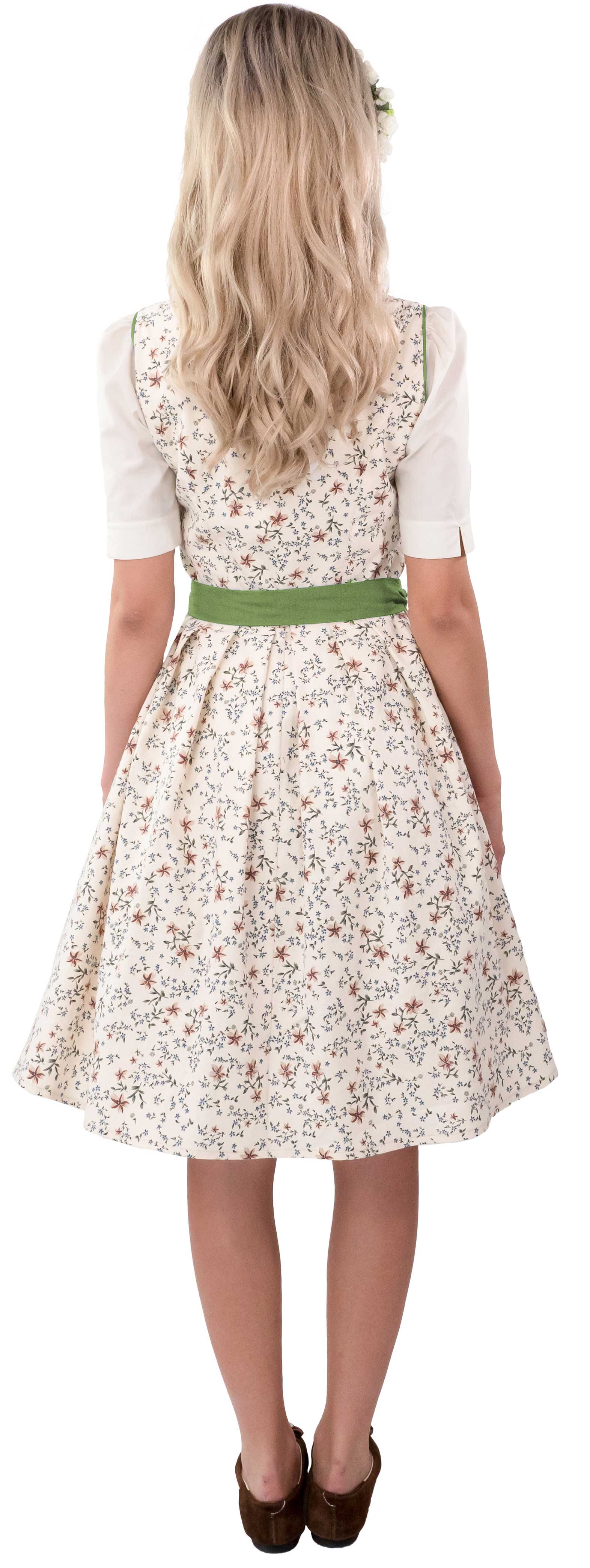 Dirndl Midi beige-grün