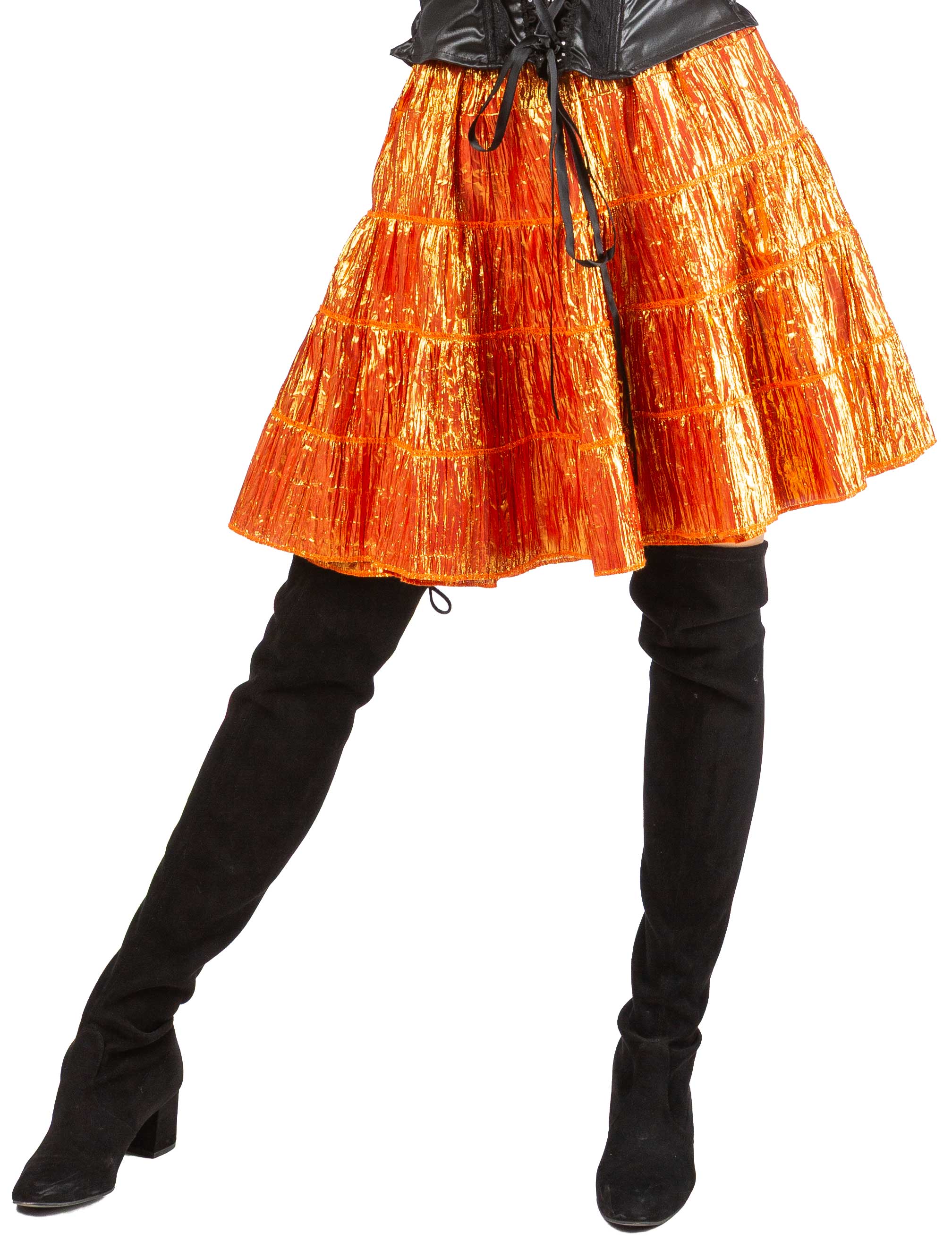 Rock mit Zugband, orange