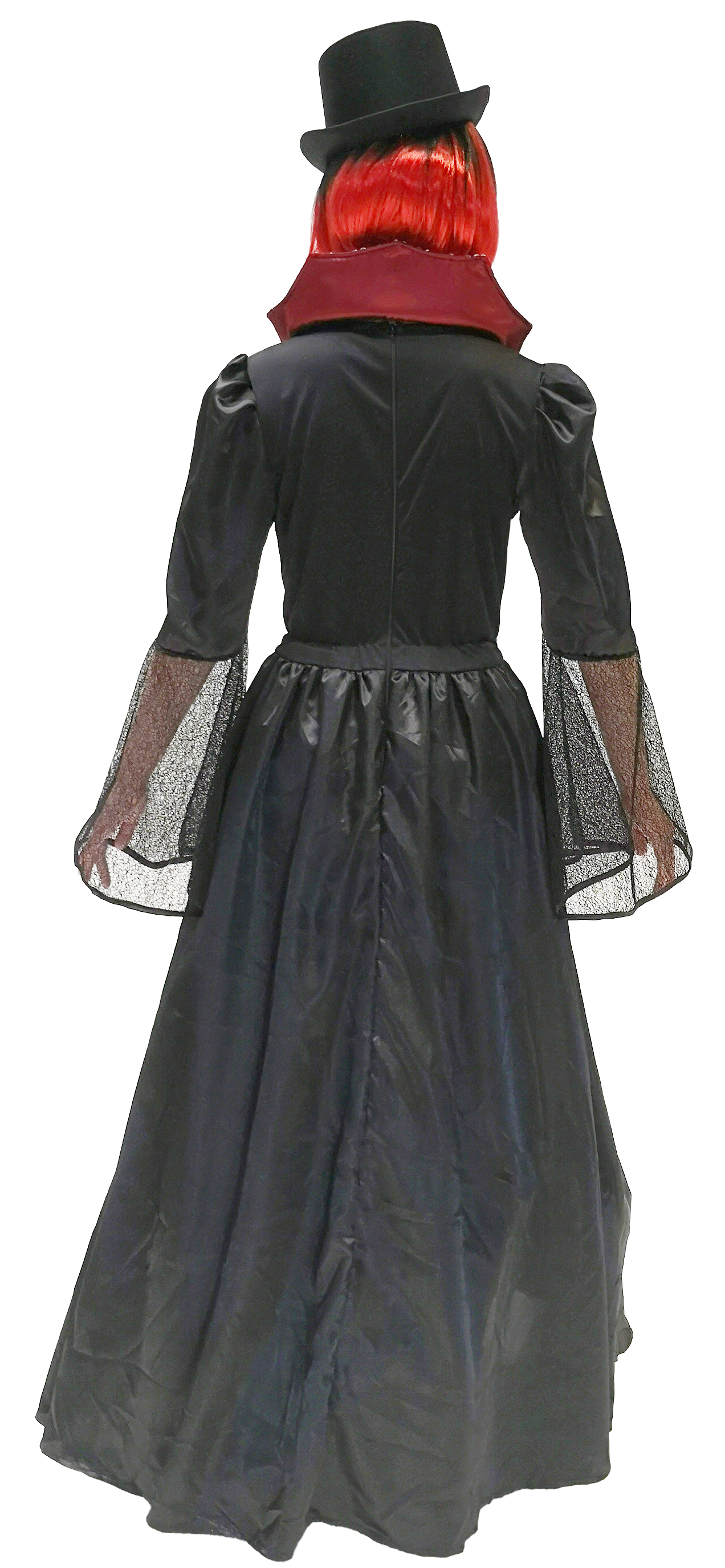 Robe vampire, noire-rouge