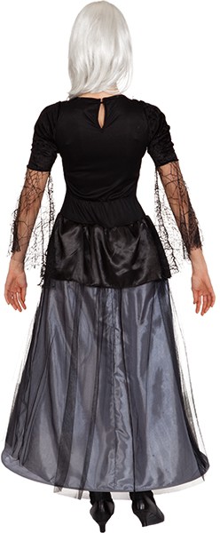 Gothic-Kleid, grau-schwarz 