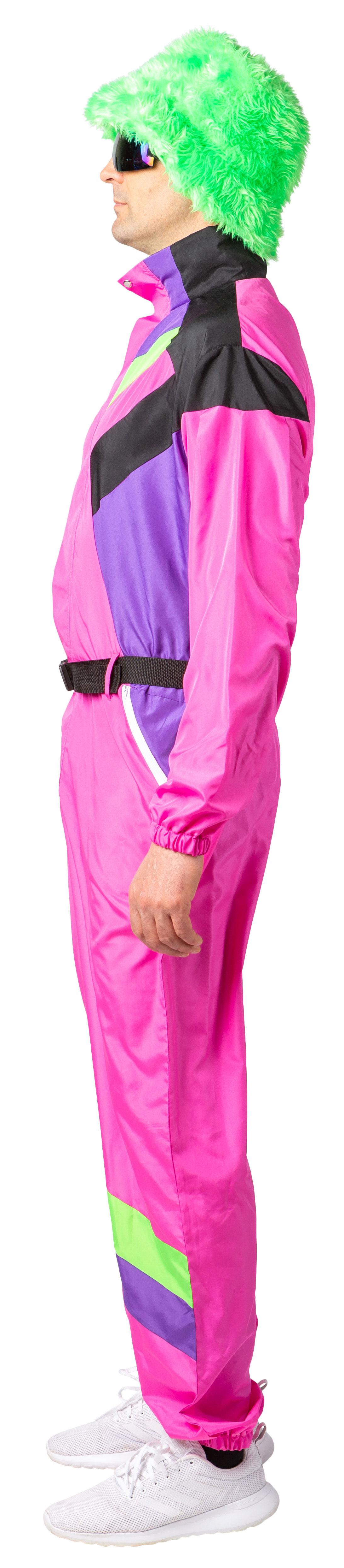 Schneeanzug Retro Herren, pink