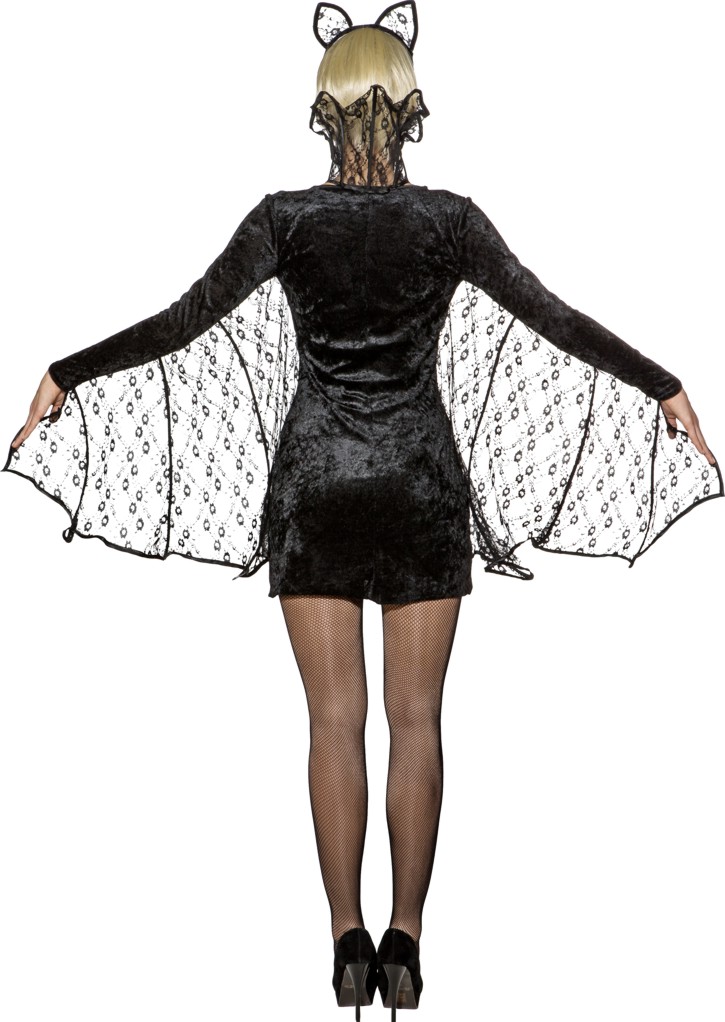 Bat dress, black