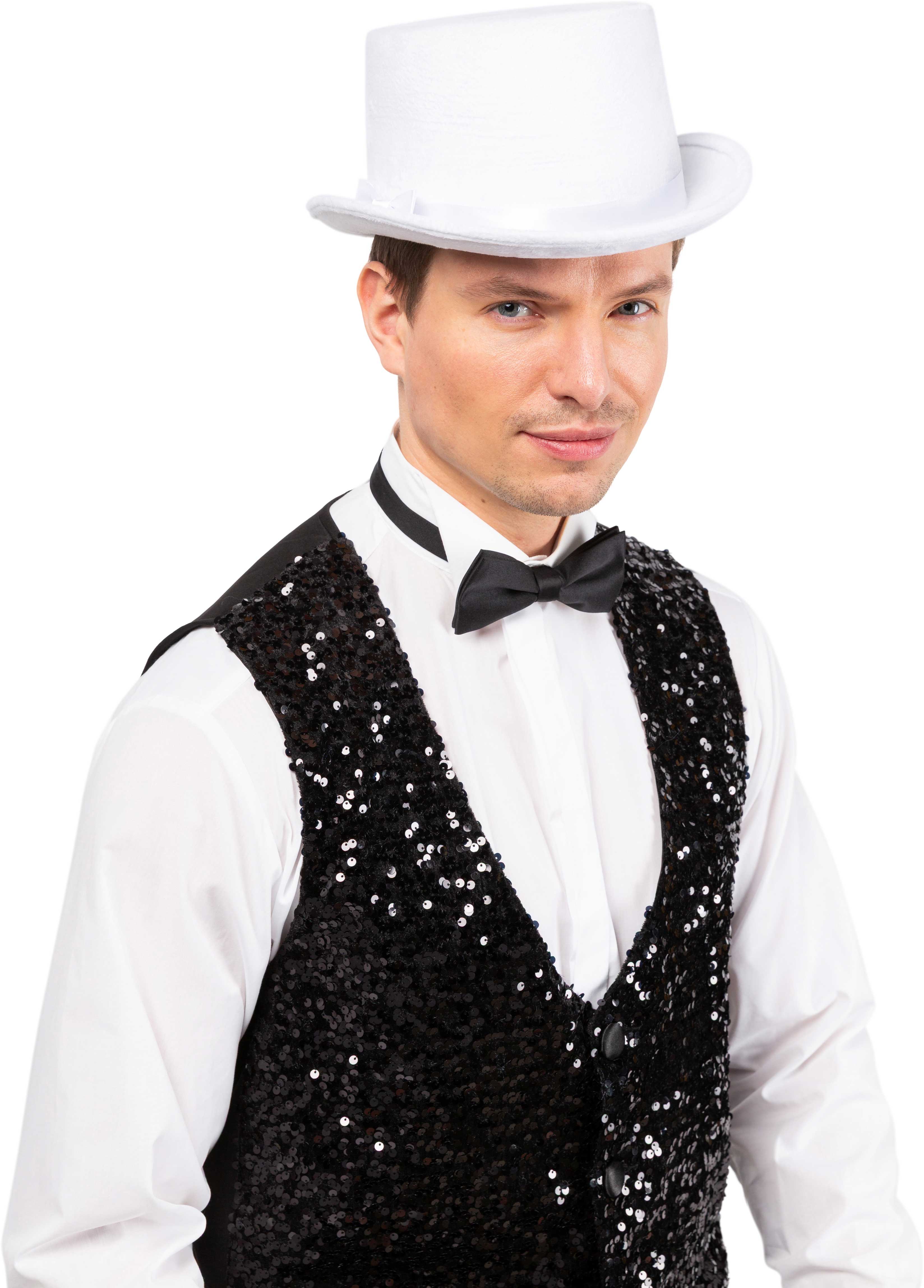 Flat velvet cylinder, white