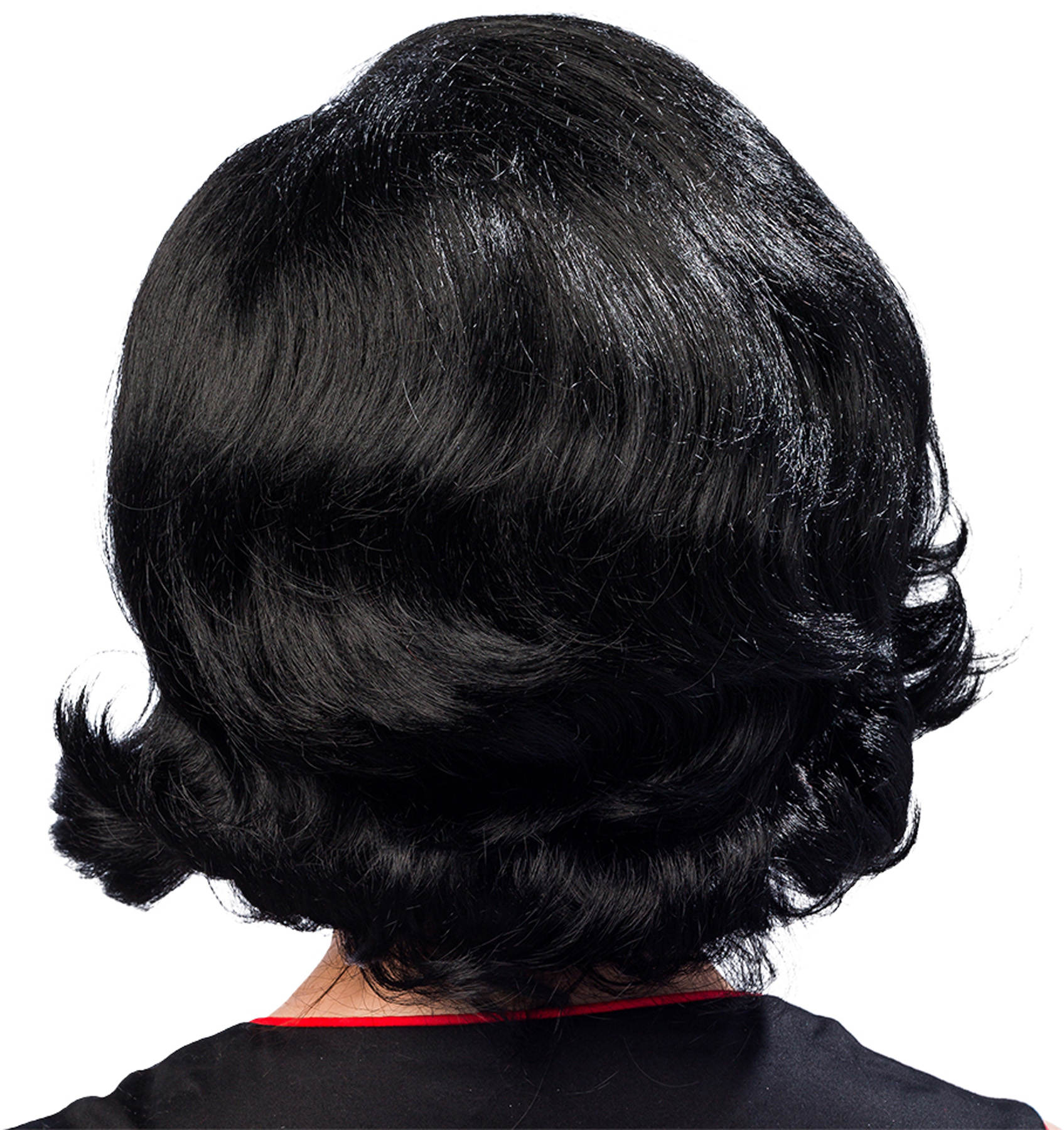 50s Bob wig with side split, black