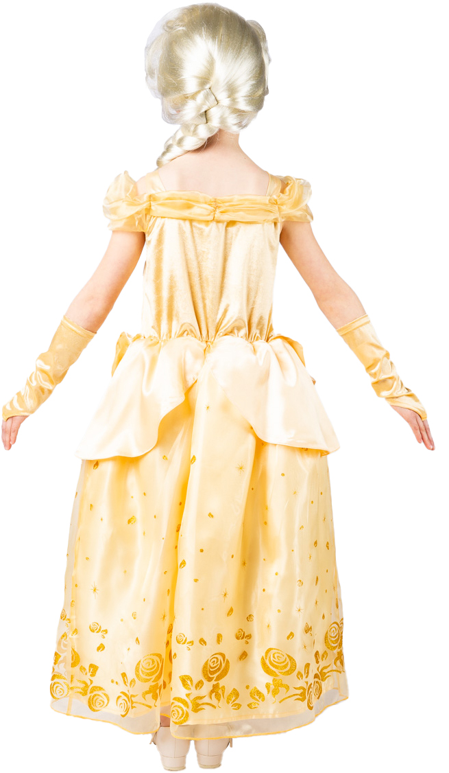 Costume de princesse jaune