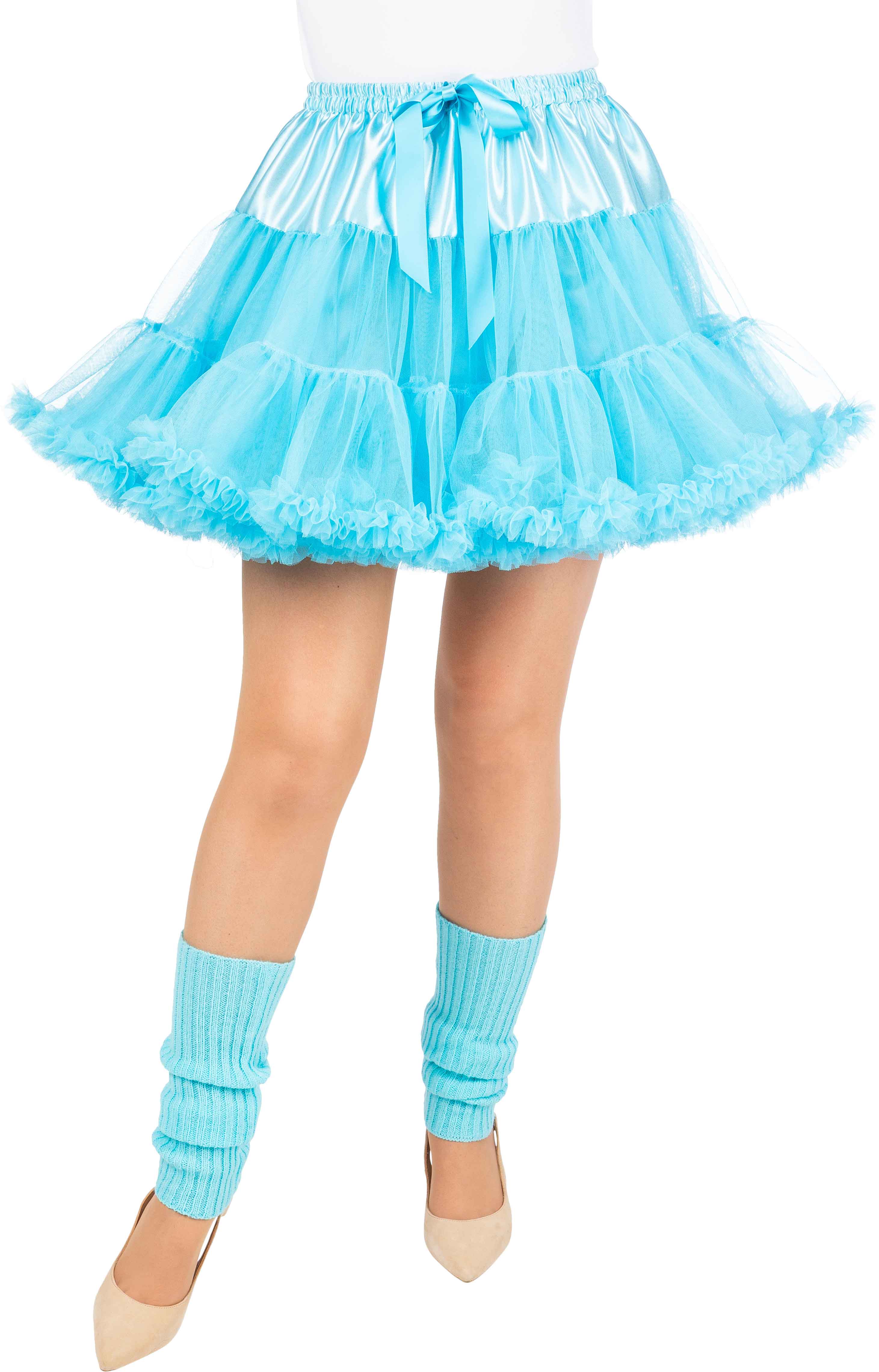 Tutu court à volants, bleu clair