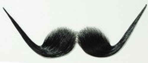Bart, schwarz,  Synthetik