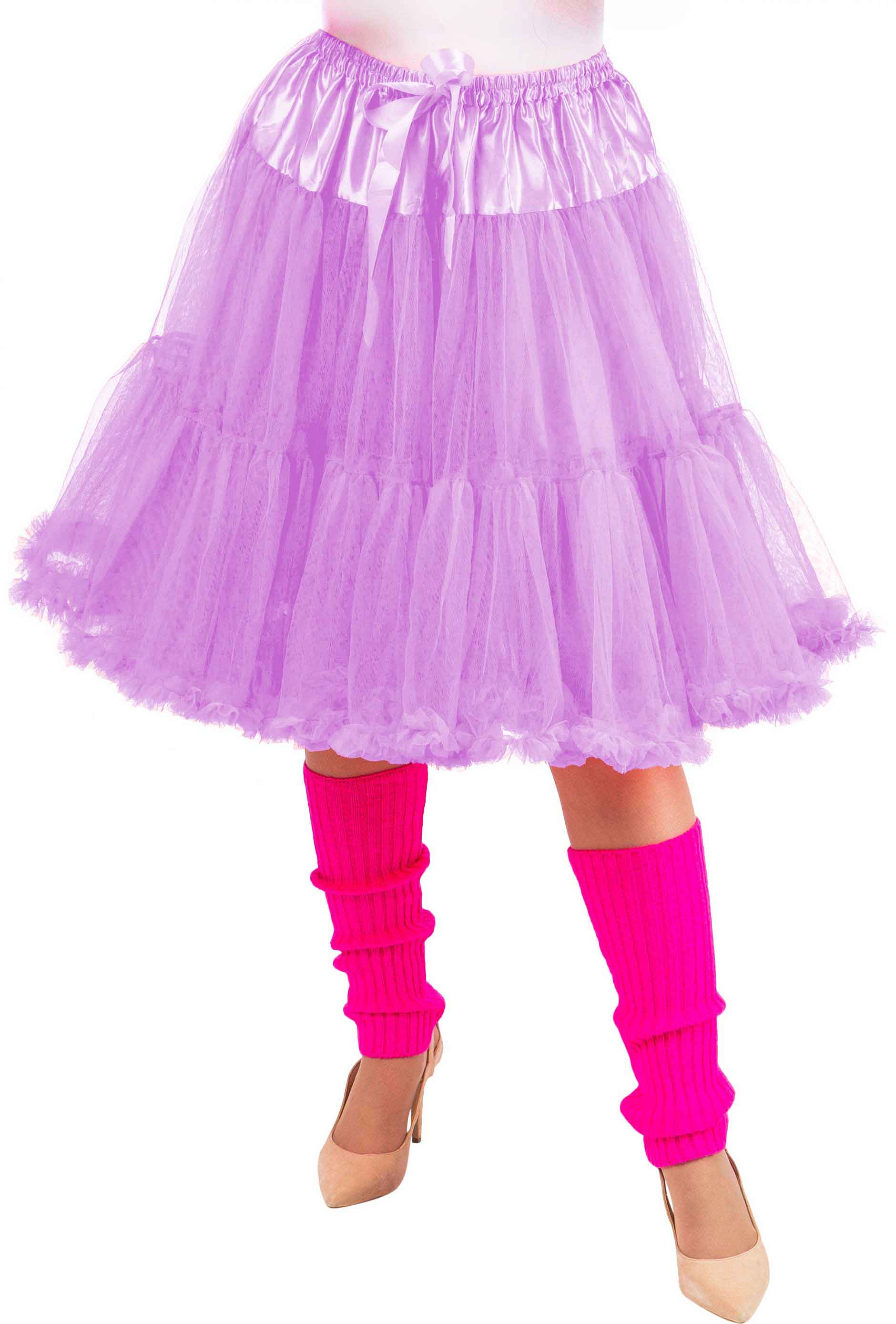 Tutu lang mit Rüsche, flieder