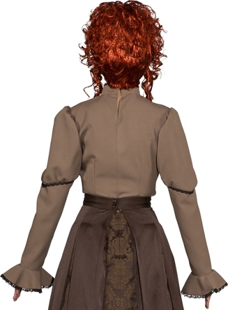 Biedermeier Bluse, braun