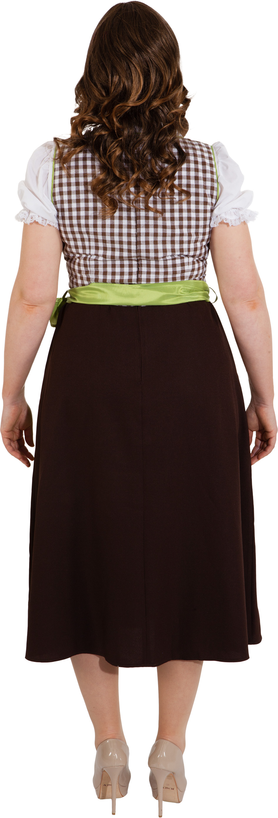 Robe bavaroise tradionel ''Dirndl'', marron-vert